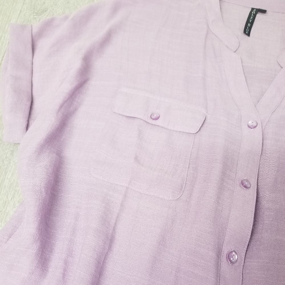 🎉HP Purple Ashley Blue blouse - Picture 5 of 8